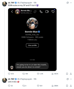 Lil Tay responds to backlash after launching OnlyFans at 18